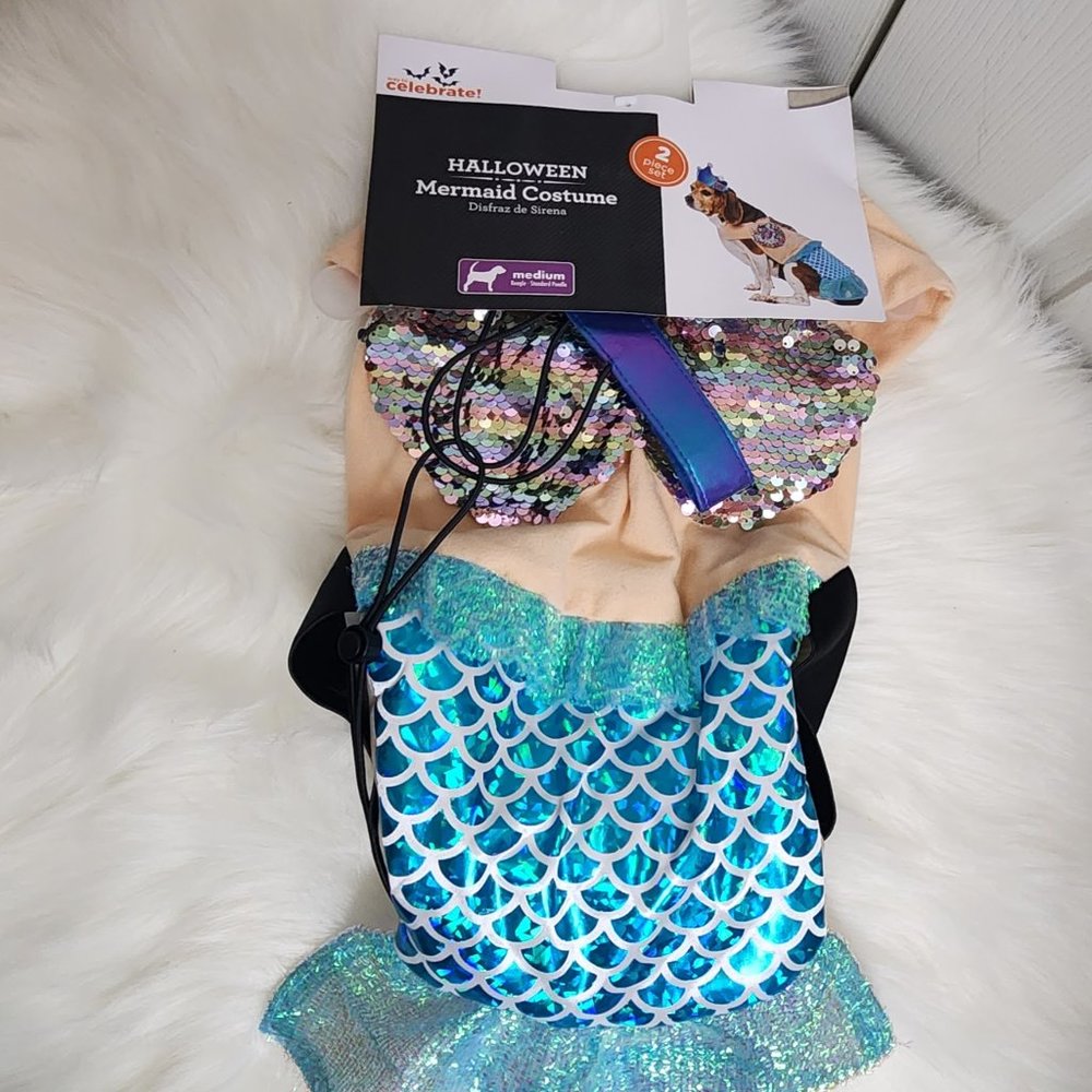 2 pc Mermaid Pet Costume